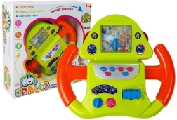 Interaktív repülőgép-szimulátor kormánykerék hang- és fényhatásokkal