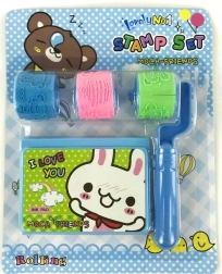 Bélyegzőhengerek készlete alátéttel, 3 motívum