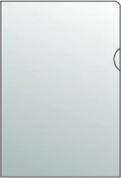 Átlátszó A4-es L típusú dokumentumtasak, PVC, 180 mikron