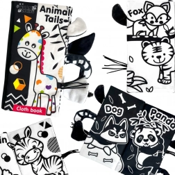 woopie baby kontrasztos érzékszervi textilkönyv babáknak