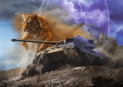 Trefl Premium Plus Puzzle World of Tanks: Tiger II 1000 darab