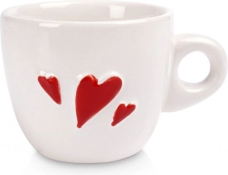 Kerámia eszpresszócsésze Szívecske 80 ml