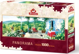 Panoráma puzzle Art Puzzle Vendég a verandán, 1000 darabos