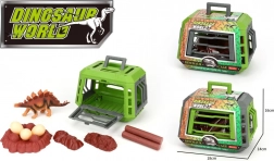 Dinoszaurusz ketrecben kiegészítőkkel