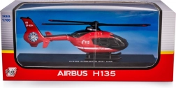 tűzoltósági mentőhelikopter airbus ec135 1:100 fém modell