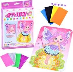 kreatív habmozaik – tündér, öntapadós kirakó