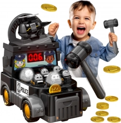 Woopie ügyességi játék Üsd a vakondot – rendőrautó tartozékokkal