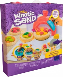 kinetic sand pizza szett squishpizza – kreatív készlet sütővel és eszközökkel
