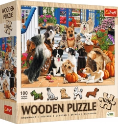 Fa puzzle Kutyabarátok 1000 darab