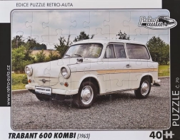 Retro autók puzzle Trabant 600 Kombi 40 darab