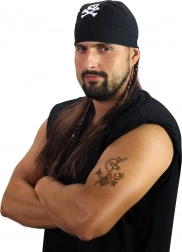 kalóz paróka kendővel