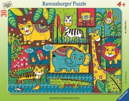 Ravensburger puzzle Állatkák a dzsungelben 30 darab