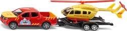 Siku Super hegyi mentőszolgálat Nissan Navara helikopterrel