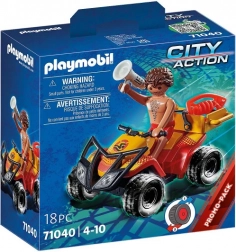 Playmobil City Action – mentő quad figurával és felhúzós motorral
