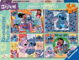 Puzzle Disney Stitch 4x100 darabos