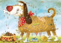 Puzzle Na psovi 1000 darabos