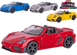 Fém autómodell Welly Porsche 718 Spyder RS visszahúzós, 12 cm