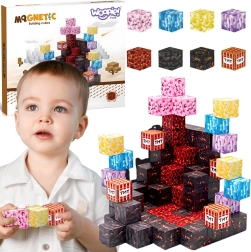 3D mágneses építőjáték – 74 db