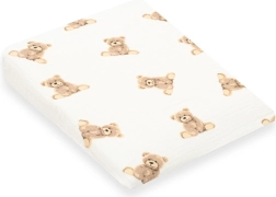 Muszlin huzat gyerek ék párnára – NEW BABY Standard 30×37 cm, maci minta