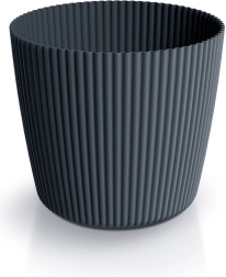 Milly Round virágtartó, 39 cm, antracit