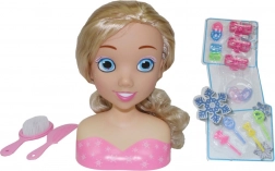 Bambolina Molly fésülködő fej lányoknak
