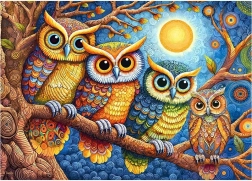 Cherry Pazzi puzzle Baglyok holdfényben 500 darabos