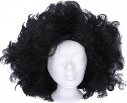 Fekete paróka farsangra és tematikus bulikra