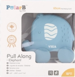 Fából készült húzós elefánt