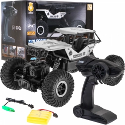 RC terepjáró autó Crawler Monster 1:18, 6+ éves gyerekeknek – Ezüst