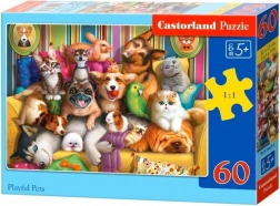 CASTORLAND vidám állatkák – 60 darabos puzzle