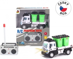 Távirányítós kukásautó konténerekkel