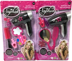 Gyermek kozmetikai készlet hajszárítóval – fodrász- és sminkes játék