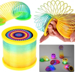 DISCO 2az1-ben szivárványrugó LED világítással és projektorral