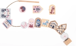 Cubika Pastel fűzős mese – fa fűzős készlet