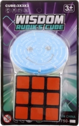 Összecsukható kocka és logikai útvesztő