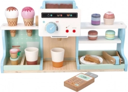 Fából készült fagyizó és kávézó gyerekeknek