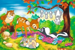 Puzzle Bambi és az erdei barátok 160 darab
