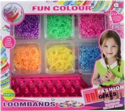 Kreatív karkötőkészítő gumi szett