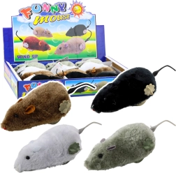 Felhúzható plüss egér játék gyerekeknek és macskáknak