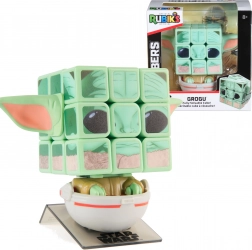 Rubik-kocka 3x3 STAR WARS Mandalorian Grogu figura