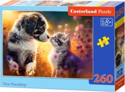 260 darabos puzzle – kiscica és kiskutya: új barátság