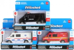 Fém mentőautó lendkerekes meghajtással