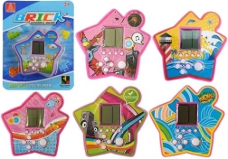 Zsebes elektronikus TETRIS játék csillag alakban – lila