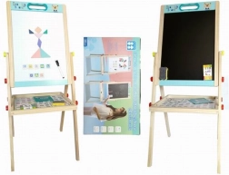 Kétszemélyes fa, kétoldalas tábla 85 cm kiegészítőkkel