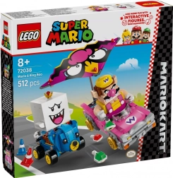 lego super mario mario kart – wario és king boo