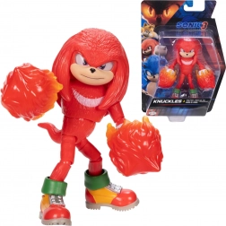 Figura SONIC 3 The Hedgehog – Knuckles lángoló öklökkel 12 cm