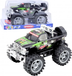 Zöld-fekete terepjáró hátsókerék-hajtással, 27 cm