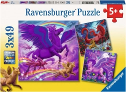 Ravensburger puzzle Mítikus uralkodók 3×49 darab