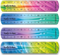 Maped Twist'n Flex szivárványos vonalzó 15 cm