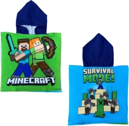 Minecraft kapucnis poncsó 50 × 110 cm - 1 db